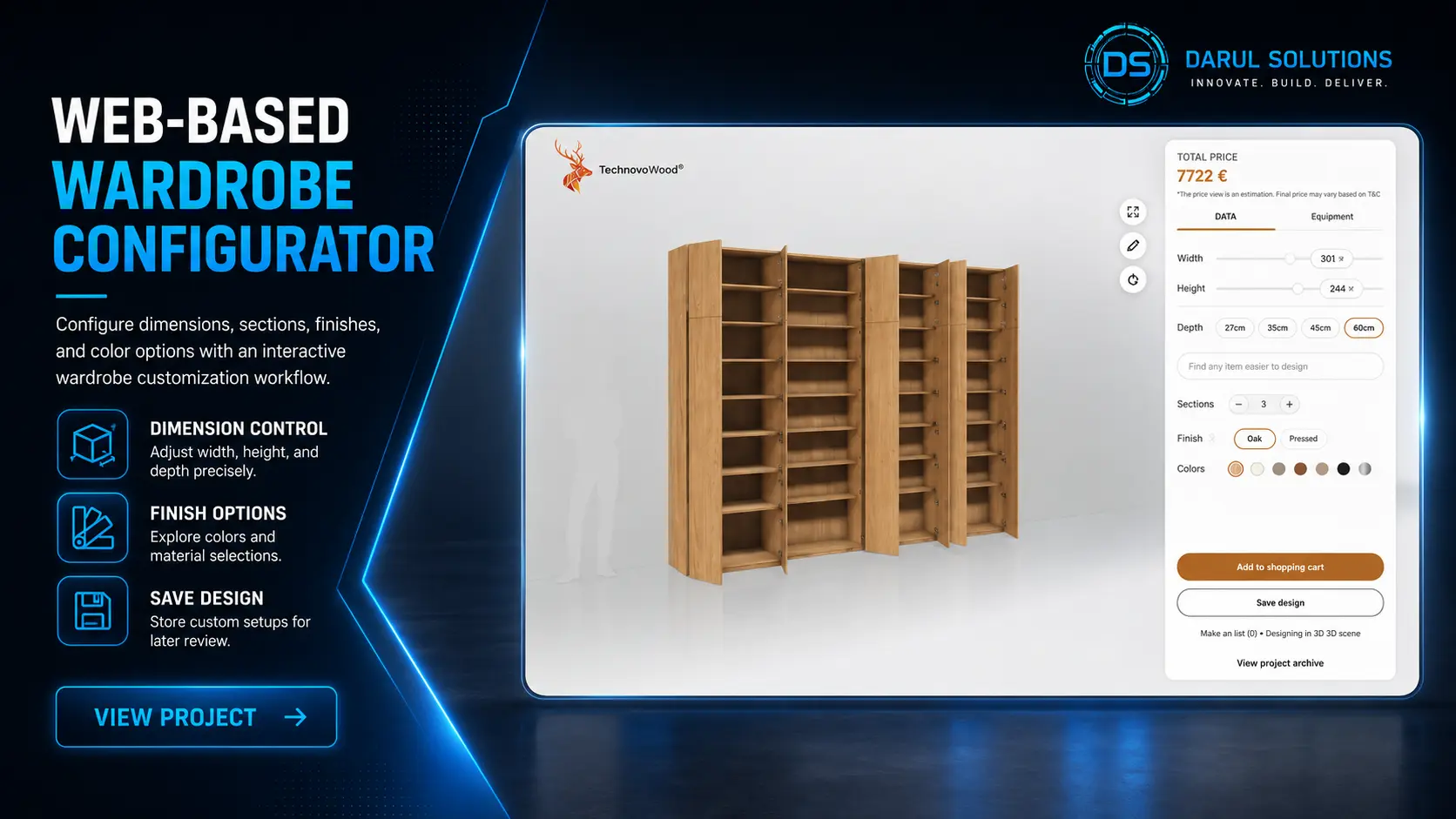 Tylko Wardrobe Configurator - Web Product Configurators visualization screenshot 1